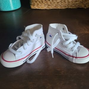 White Converse for toddler